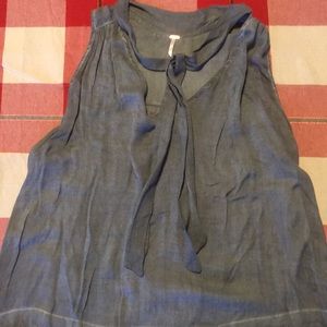 Blue Free People Top